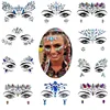 3D Rhinestone Bright Face stickers for festival Glitter Makeup Jewelry Sticker on Face crystals Gems jewels diamonds decoration 2