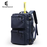 Greatspeed Tennis Badminton Backpack for 2Pcs Racket , Single Shoulder Hand-Held, Multi-Purpose Sports Bag, Waterproof 3 In 1 2