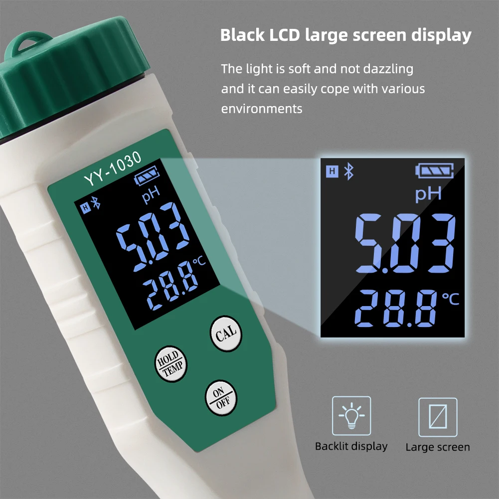 Digital Bluetooth PH Meter Sensitive Probe Cosmetic Water Quality Detector Acidity Meter For Cream Lotion Cosmetics