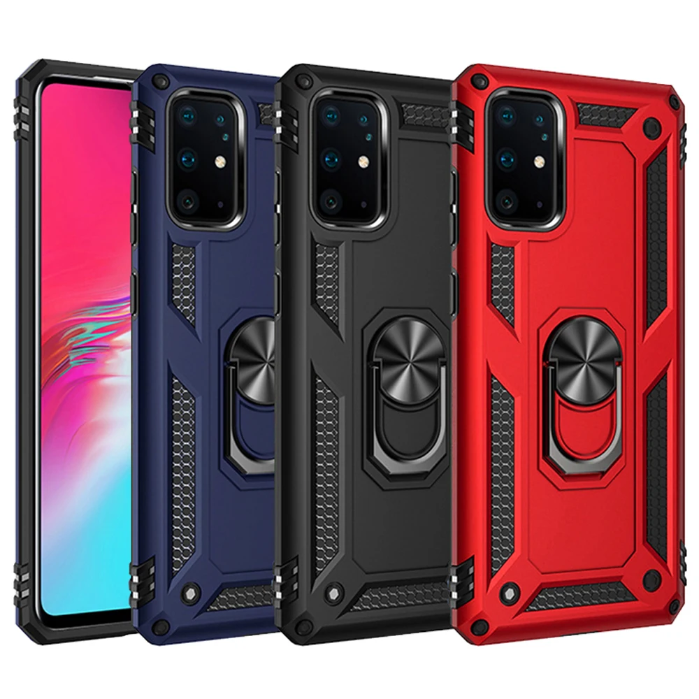 Durable Shockproof Armor Metal Ring Phone Case Cover