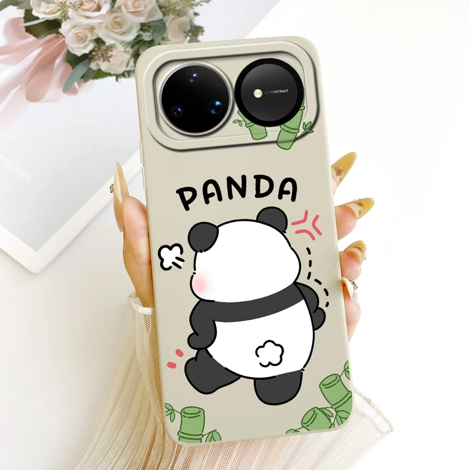 Cute Panda Duck Cartoon Soft Silicone Case