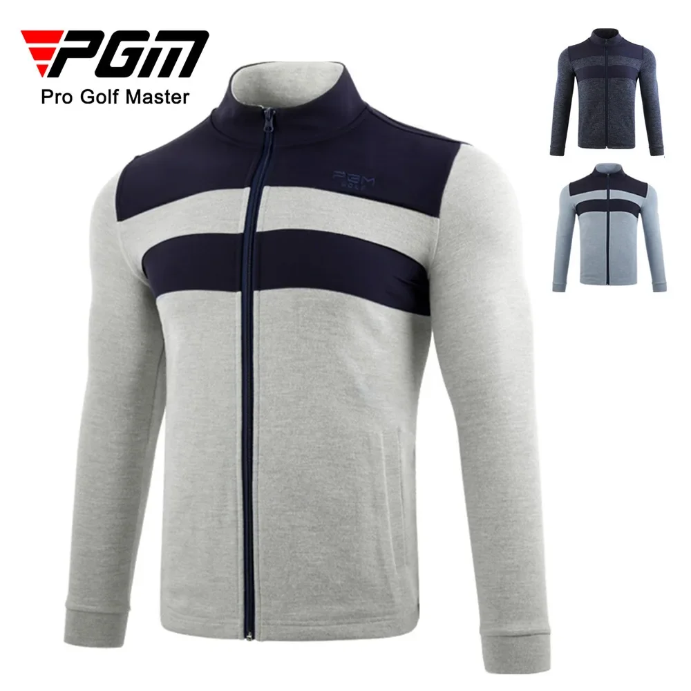 PGM Golf Clothing Autumn/Winter Men's Long Sleeve Jacket Warm Knitted Clothes Men's Clothing