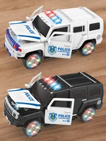 High Simulation Siren Police Cars Kid Electric SUV Model Music with Lights Car Children‘s Puzzle Toys Birthday Gifts for Boys 1