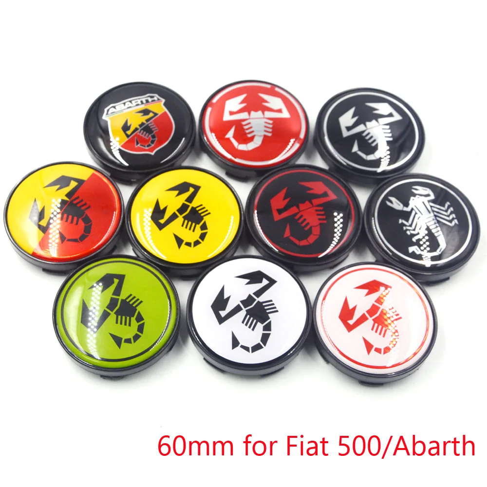 Gzhengtong 4 Pz/Lotto 60Mm Senza Logo Symbol Car Wheel Center Caps Mozzi Caps Emblem Adatto Per Fiat 500 Abarth