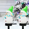 Christmas Snowman Solar Stake Lights Waterproof Walkway Landscape Lights Solar Christmas Decorations Outdoor Solar Energy For 5