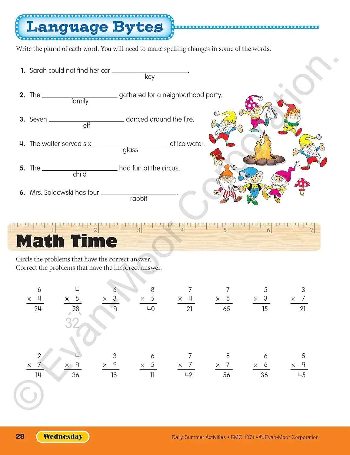 Daily Summer Activities Workbook 3