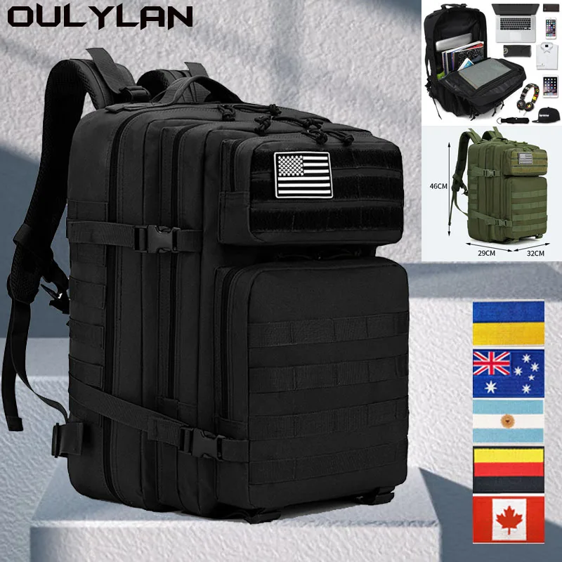 

Camping Trekking supplies Nylon Tactical Bags Travel Fishing Pink Backpacks 3P Attack Pack Military Hiking Backpack Bag Sports