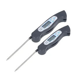 Versatile Instant Read Meat Thermometer with Magnetic Mount and Folding Probe (2pcs)