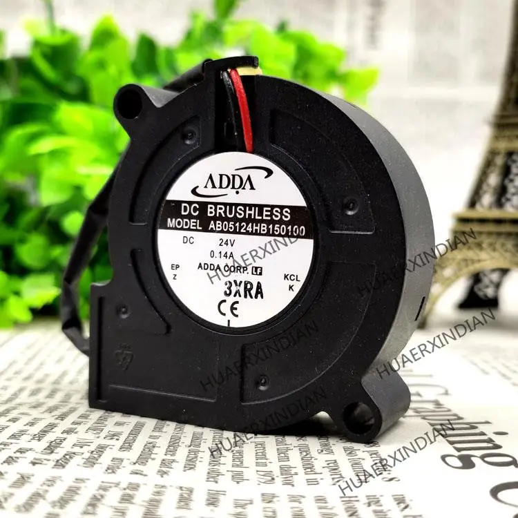 

New AB05124HB150100 5015 24V 0.14A 5 Cooling Fan Assembly Kit