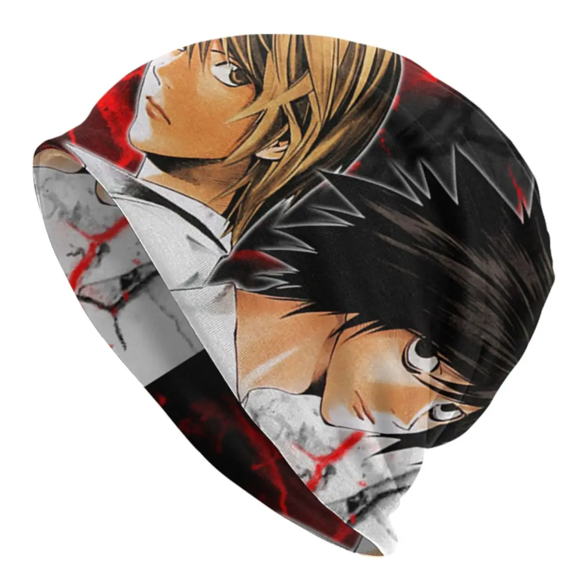 

Крутые шапочки Death Note, шапки, шапки унисекс, уличная одежда, зимняя теплая вязаная шапка, Аниме Манга L светильник Yagami, шапки