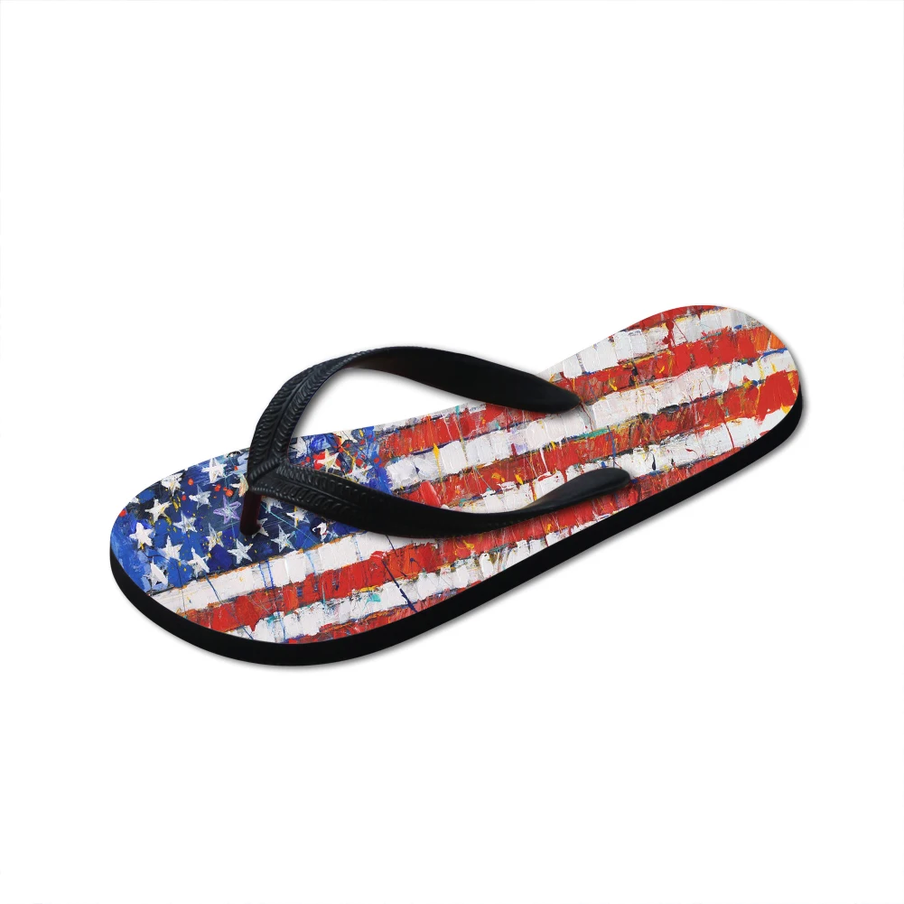 

Hot Cool American Flag Fashion Slippers Mens Womens Latest Sandals Outdoor Leisure Flip Flops Travel Beach Non Slip Slippers