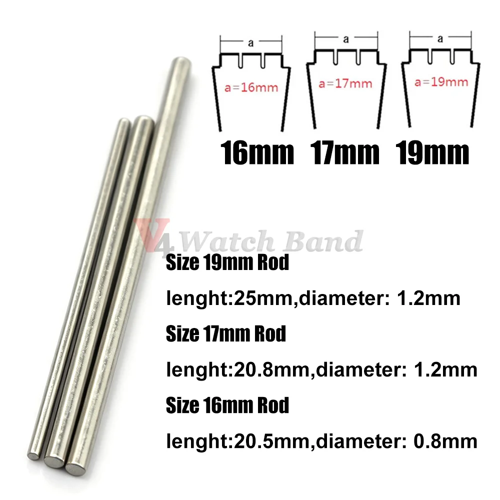 Set of 10 Stainless Steel Watchband Link Pins