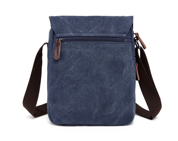 Men Crossbody Bag Canvas Korean Style Trendy Fashion Simple Casual Small Backpack Shoulder Bags