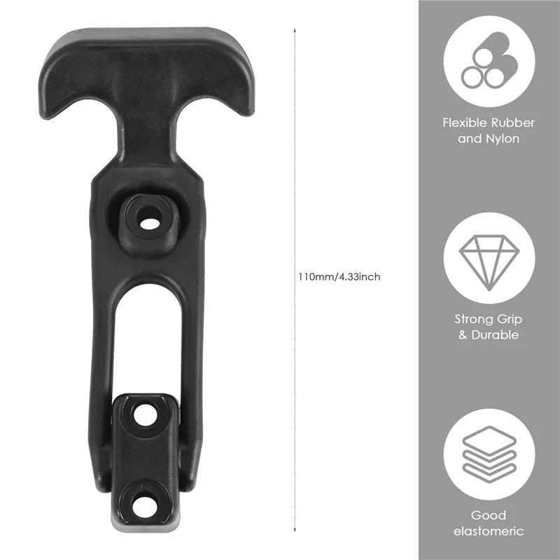 도구 상자/쿨러/골프 카트/농기계 T-도구 상자 잠금 장치에 맞는 4Pcs T-핸들 고무 유연한 드로우 래치