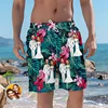 Custom Couple Face Beach Shorts Romantic Wedding Short Pants Funny Pineapple Shorts Comfortable Swim Trunks Best Wedding Gift 3