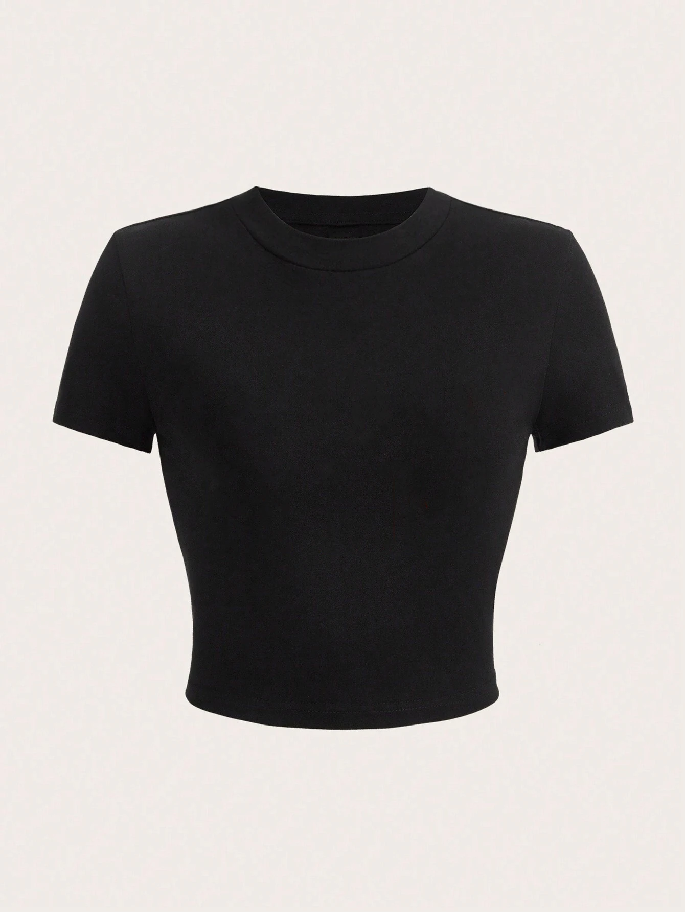 Y2K Woman Solid Crop Tops Short Sleeve High Elastic Viscose T-Shirt Soft O-Neck Sporty Tees Summer Street Fashion Female Clothes Best Sellers In Women's Clothing