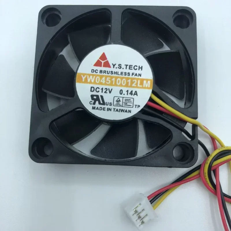 

New OEM Fan For Y.S TECH YW04510012LM DC12V 0.14A Automobile Power Amplifier Cooling Fan 4510 45x45x10mm