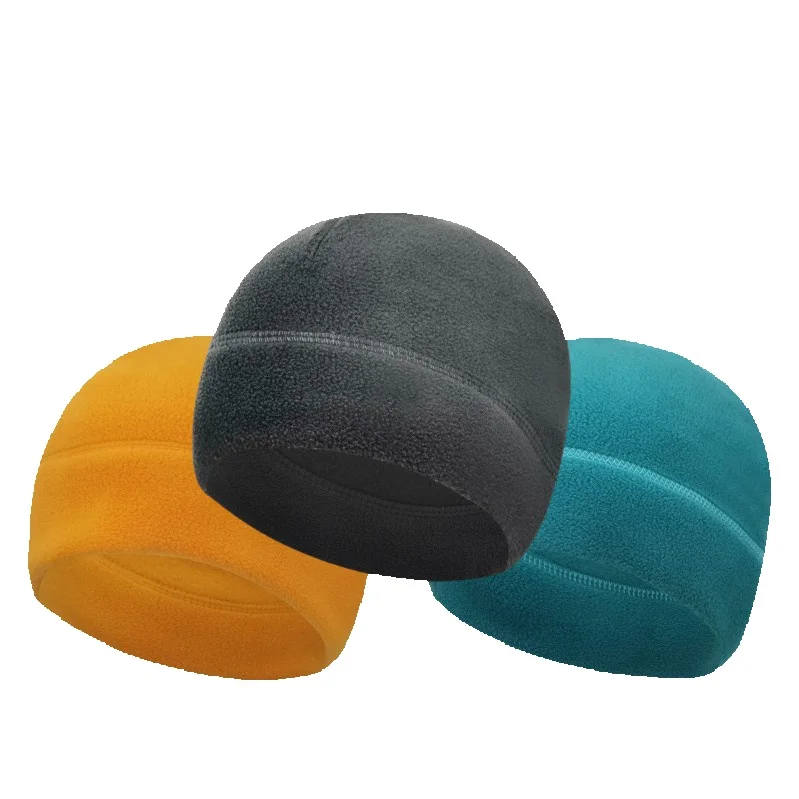 Winter outdoor warm hiking, cycling, running sports, thick fleece hat, windproof skiing hat_voghion.com