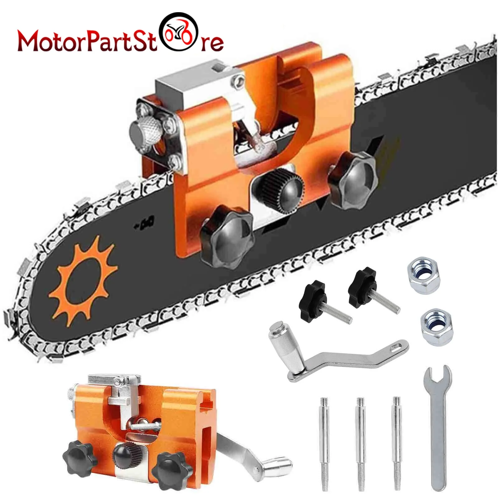 Chainsaw Sharpener Chains Sharpener Tool Chainsaw Sharpening Jig Kit Electric Saws Hand-Cranked Sharpening Tool Garden Worker
