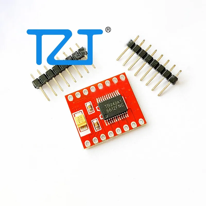 TZT 10PCS 무용접 핀 TB6612 미니 모터 드라이버 모듈 고성능 자체 균형 조정 드라이브 자동차 모듈