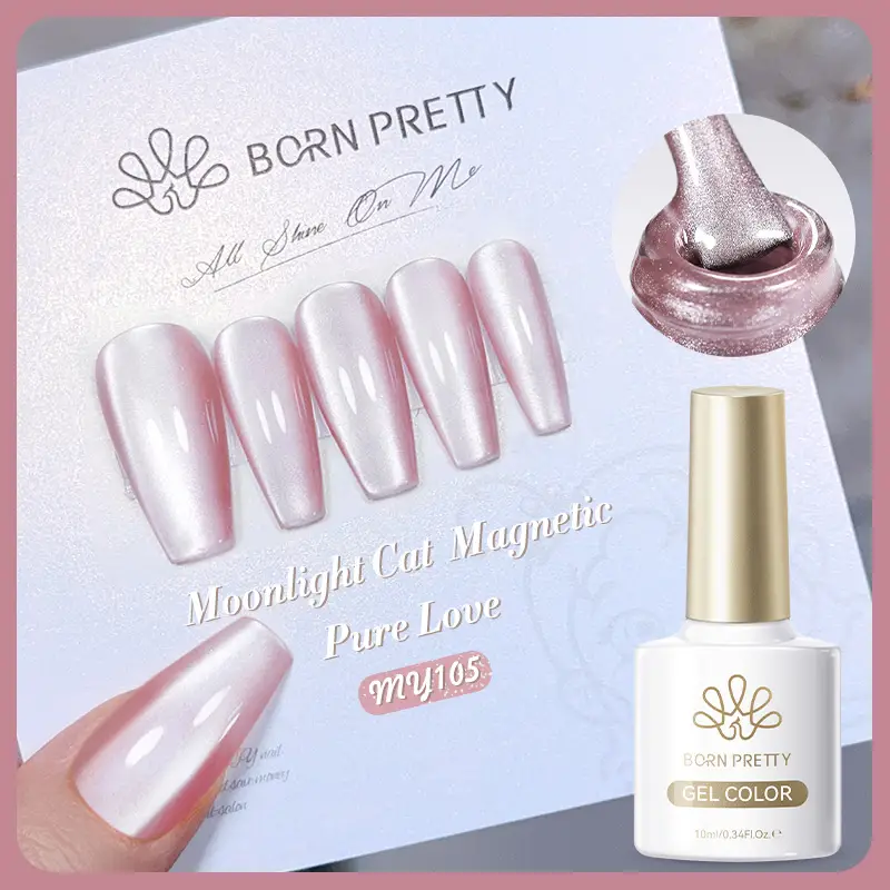 BORN PRETTY 10ml Water Light Cat Magnetic Gel Nail Polish Vernis Semi Permanent Soak Off Crystal Gel Polish For Nails Manicure - Image 15
