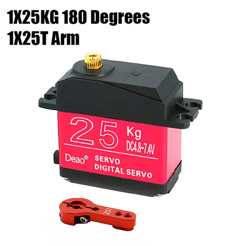 Servo 180 Degrees 270 Degrees High Torque Digital Servo Waterproof Metal Gear 25t 20kg 25kg 30kg 35kg for Rc Truck Mechanical Arm rc servo