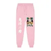 High Quality Fleece Jogging Pants Anime Demon Slayer Eyes Print Anime Print Men's and Women's High Street Sports Pants S-3XL 1