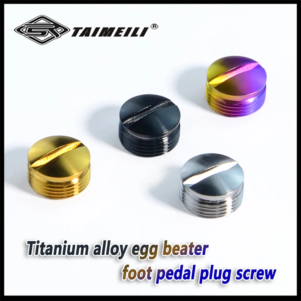 Taimeili 2pcs 티타늄 합금 스크류 비터 페달 샤프트 플러그 스크류