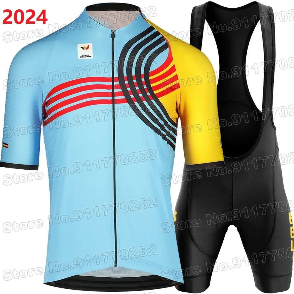 Cycling Jersey Set Cycling Suit Cycling Shirt Cycling Jersey BELGIAN NATIONAL TEAM Road Bike Clothing