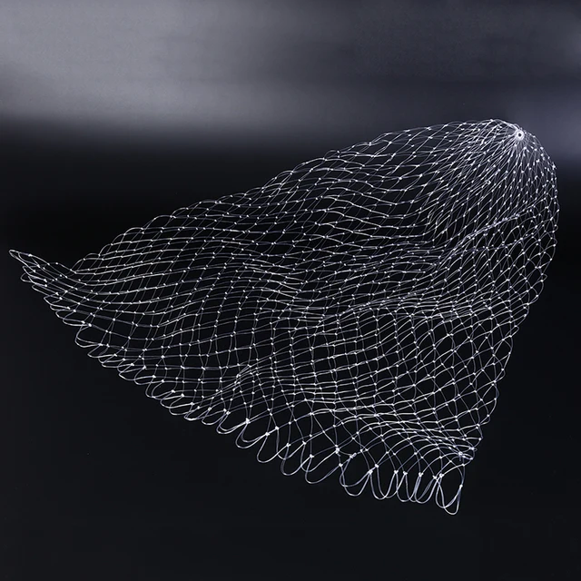 Fishing Tools fish line Net Mesh Hole Depth Folding Landing Dip Net 3 sizes 5