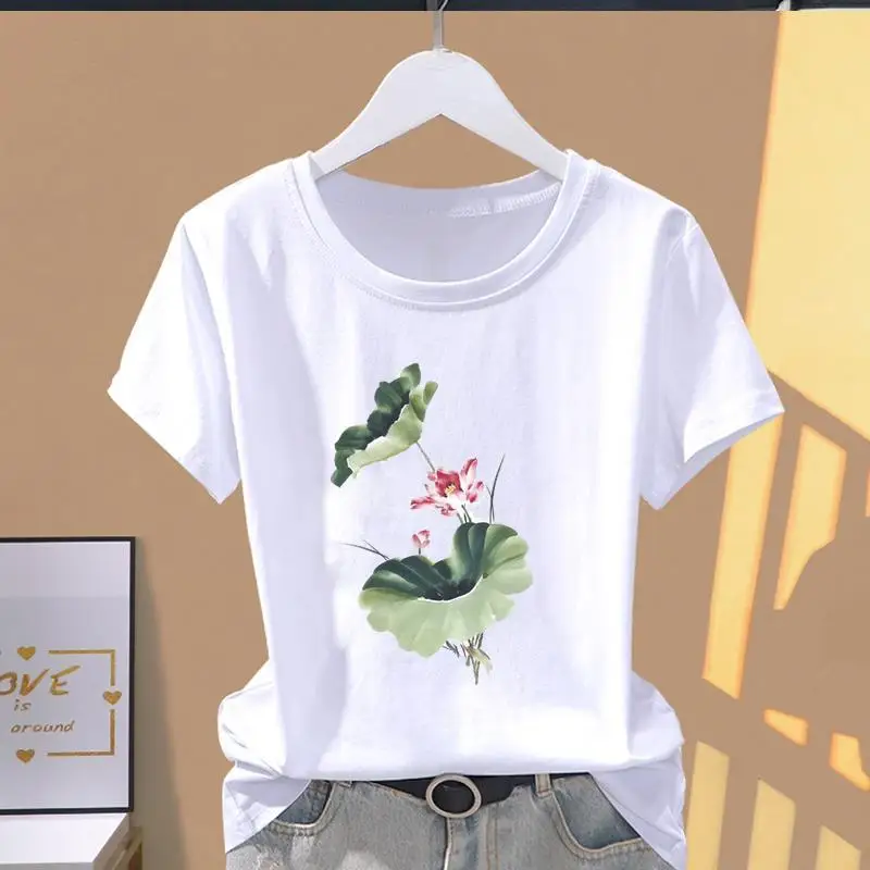 

Модная женская Повседневная футболка из модала с принтом бабочки, женская одежда, топы, футболка оверсайз