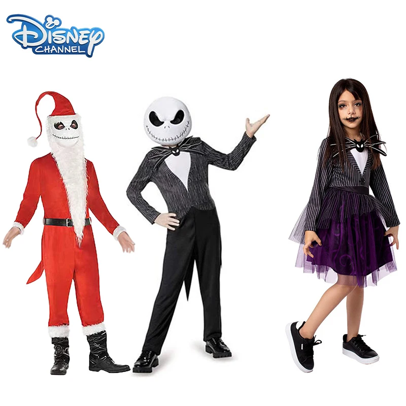 Nightmare Before Christmas Halloween Jack Skellington Costume Cosplay Christmas Jack Skellington Cosplay Vestiti Della Tuta Del Bambino