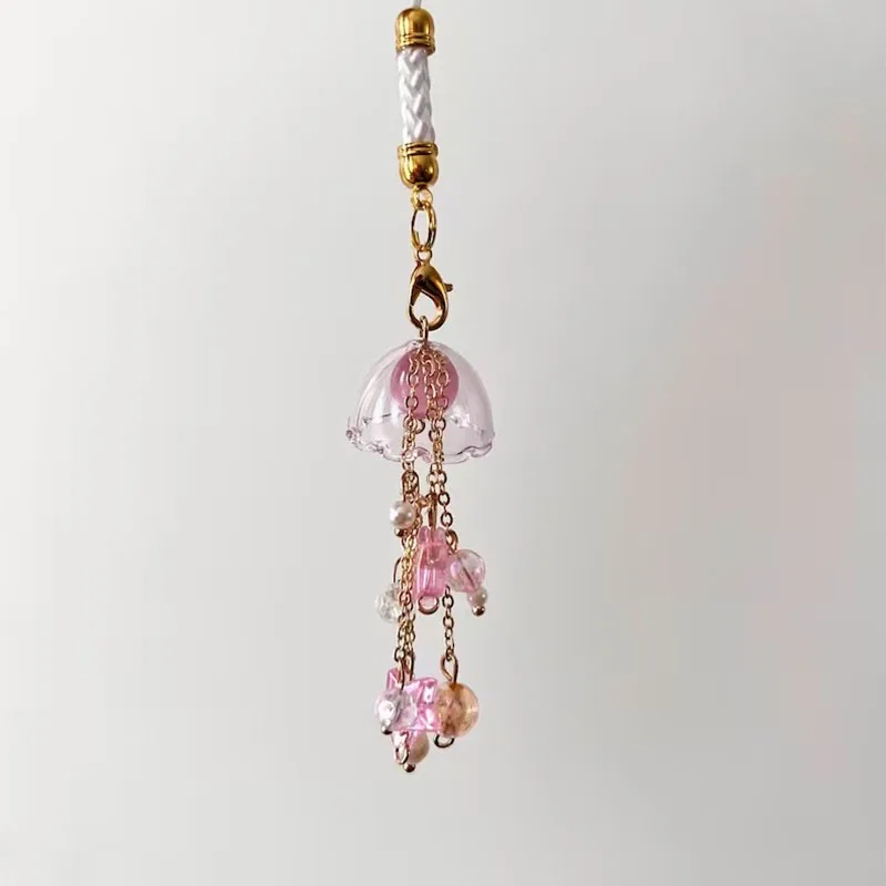 Jellyfish Phone Charms Cute Cell Phone Chain Strap
