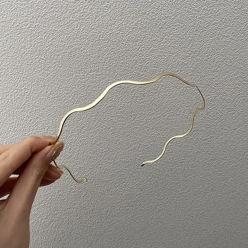 2 Fasce Per Capelli In Metallo Donna – Elastiche E Ondulate, Colori Oro E Argento - 4