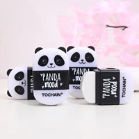 1pcs Panda Eraser with Pencil Sharpener Rubber Cleaning Tools Office School Student F7419 1