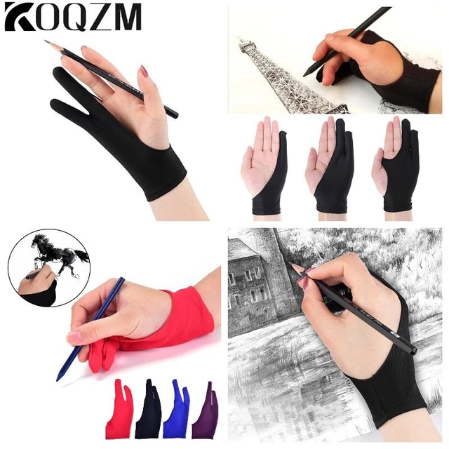 Professional Artist Drawing Gloves Suitable For Uwang Drawing Board  Anti-fouling Anti-wear Anti-Sweat Anti-Dirty Gloves - AliExpress
