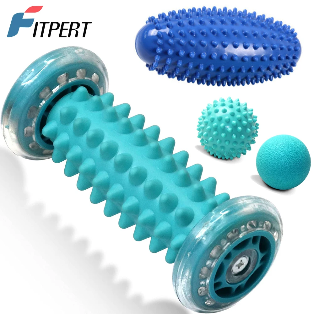 Massage Tool Ball Roller for Foot Pain Therapy Plantar Fasciitis Heel Spur Sore Muscles Trigger Point Back Arm Neck Leg Circulation