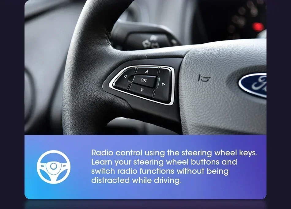 Srnubi 2Din Autoradio für Ford Focus 3 MK3 2012 2013 2014 2015 2016 2017 Android 14 Multimedia-Player Carplay Vertikaler Bildschirm – Detail 9