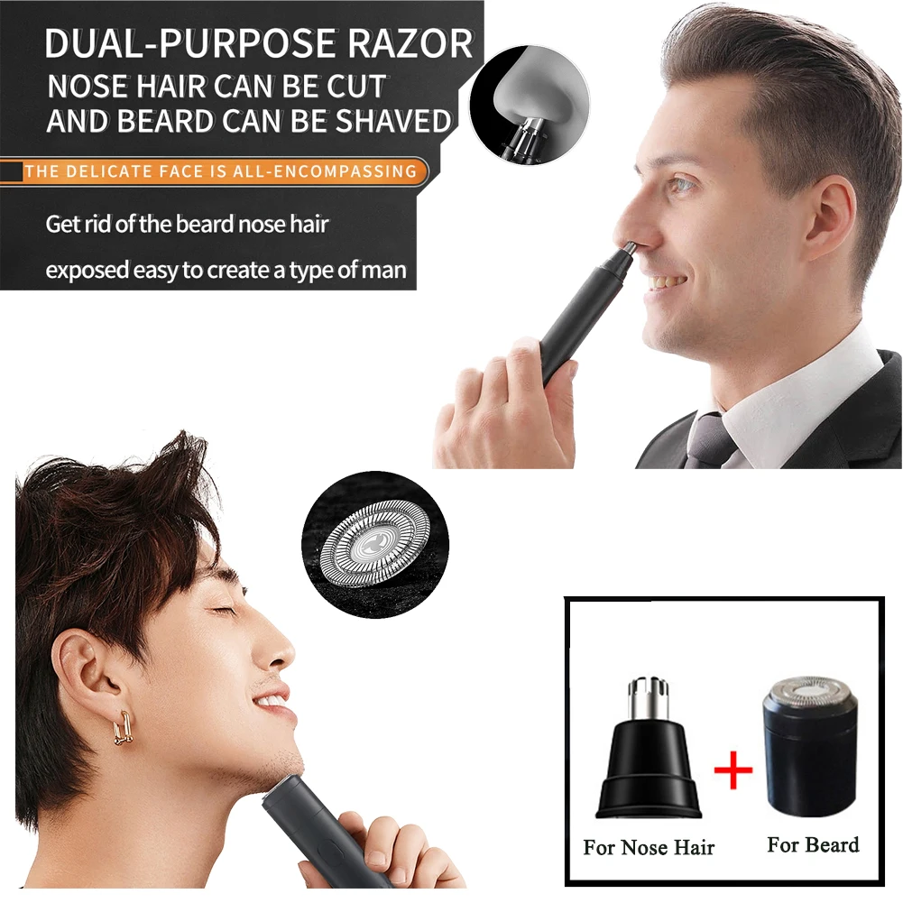 

Electric Trimmer for Nose Hair and Beard Removal Clipper Razor Shaver Trimming Epilators Cleaner High Quality Eco-Friendly