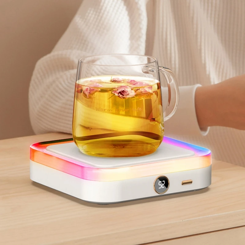 Aquecedor Elétrico Usb para Casa e Escritório Aquecedor de Caneca de Café Esteira Quente Temperatura Constante Coaster de Aquecimento