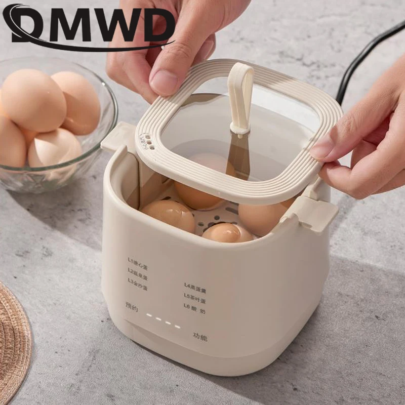 DMWD Electric Egg Cooker Soft-Boiled Egg Hot Spring Multifunctional Reservation Breakfast Steamer Boiler Yogurt Machine