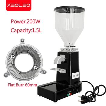 Electric Coffee grinder Commercial and Home Coffee Bean Miller 60mm Burr Grinder Coffee Milling machine Espresso Machine 200W