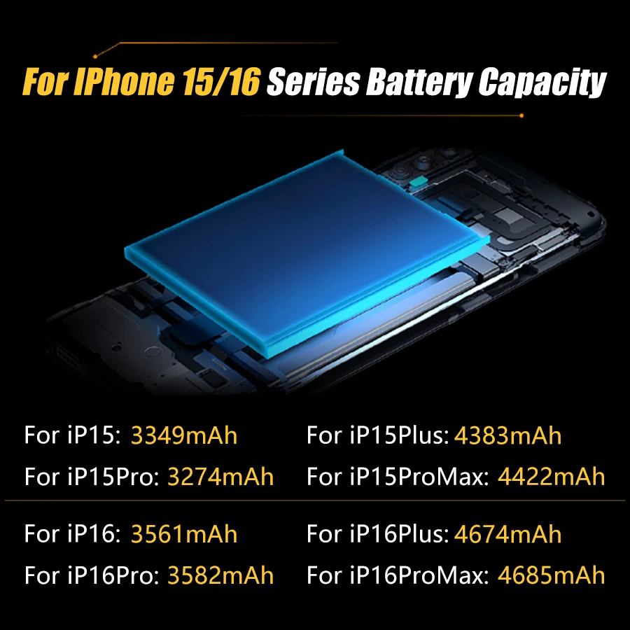 High-quality Rechargeable Batterie For Apple iPhone 15 16 15