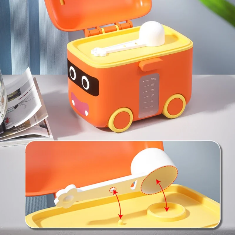 Portable Milk Powder Formula Dispenser Food Container Storage Feeding Boxes for Baby Kids Toddler Grid Baby Food Storage Box baby food storage containers,portable food storage box,baby milk powder dispenser