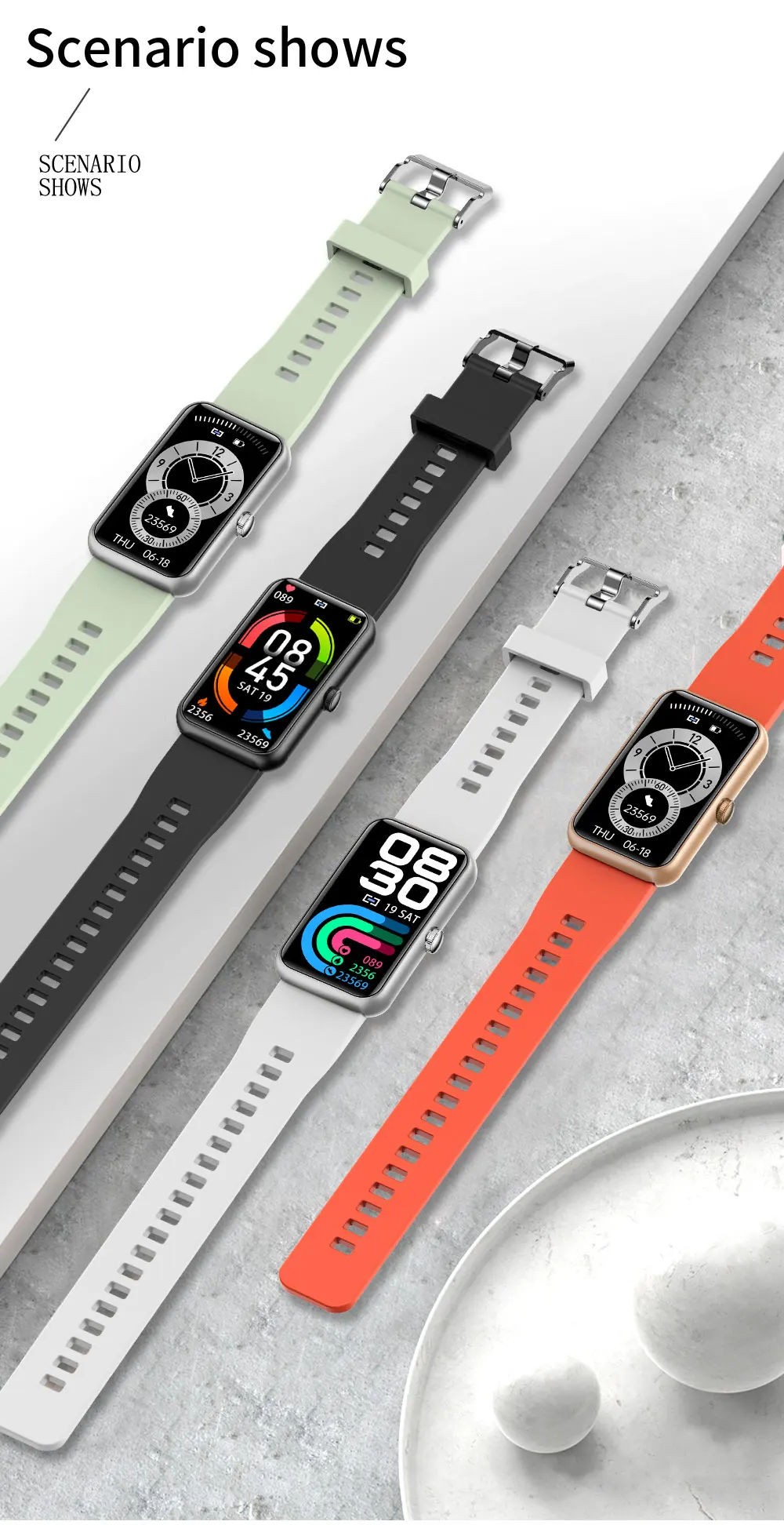 2022 Women Smart Watch Smart Bracelet Exercise Girl Blood Pressure Heart Rate IP68 Waterproof Ladies Smartwatch For Huawei Phone