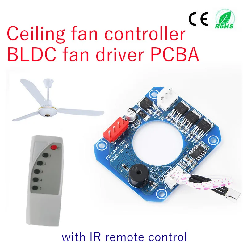 fandriverPCBAwithremotecontrolceilingfancontroller12vdcbrushlessmotorcontroller