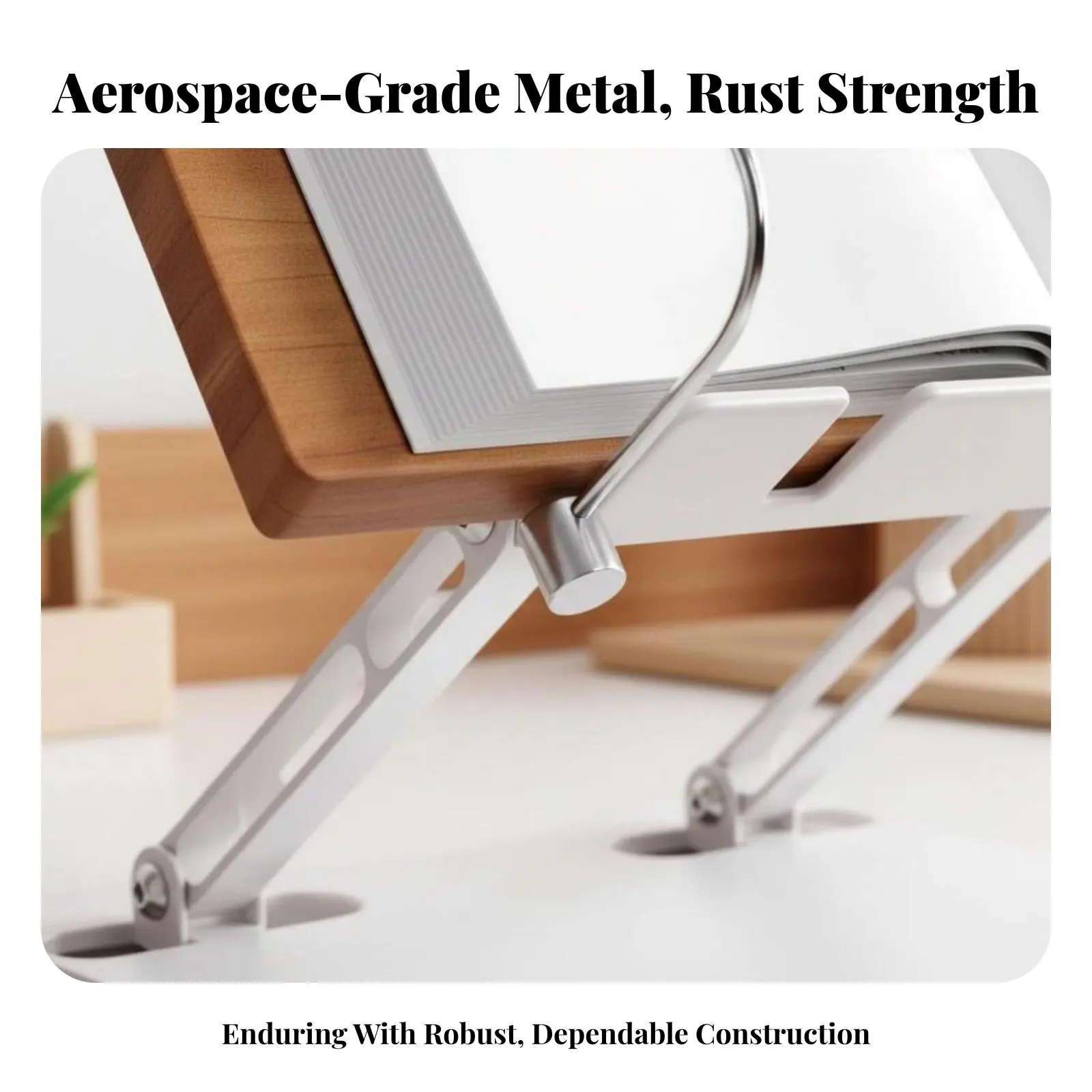 조정 가능한 데스크탑 북스탠드 접이식 디자인 조정 가능한 데스크탑 이젤 핸즈프리 다목적 사무직원, 책상용