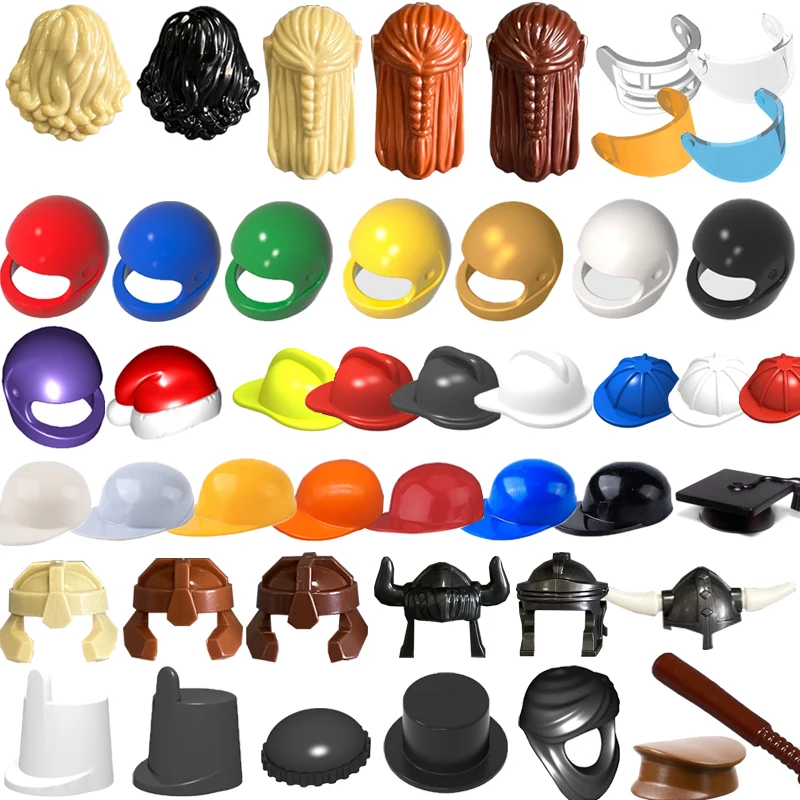 Mittlerer römischer Ritter Zwerghelm Baustein Motorradhelm Baseballmütze Zaunmaske Kompatibles Zubehör Ziegelspielzeug S02