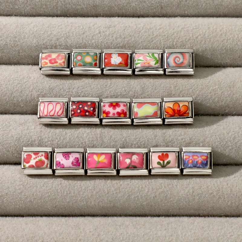 Italian Jewelry Bracelet Link Charms Stainless Steel