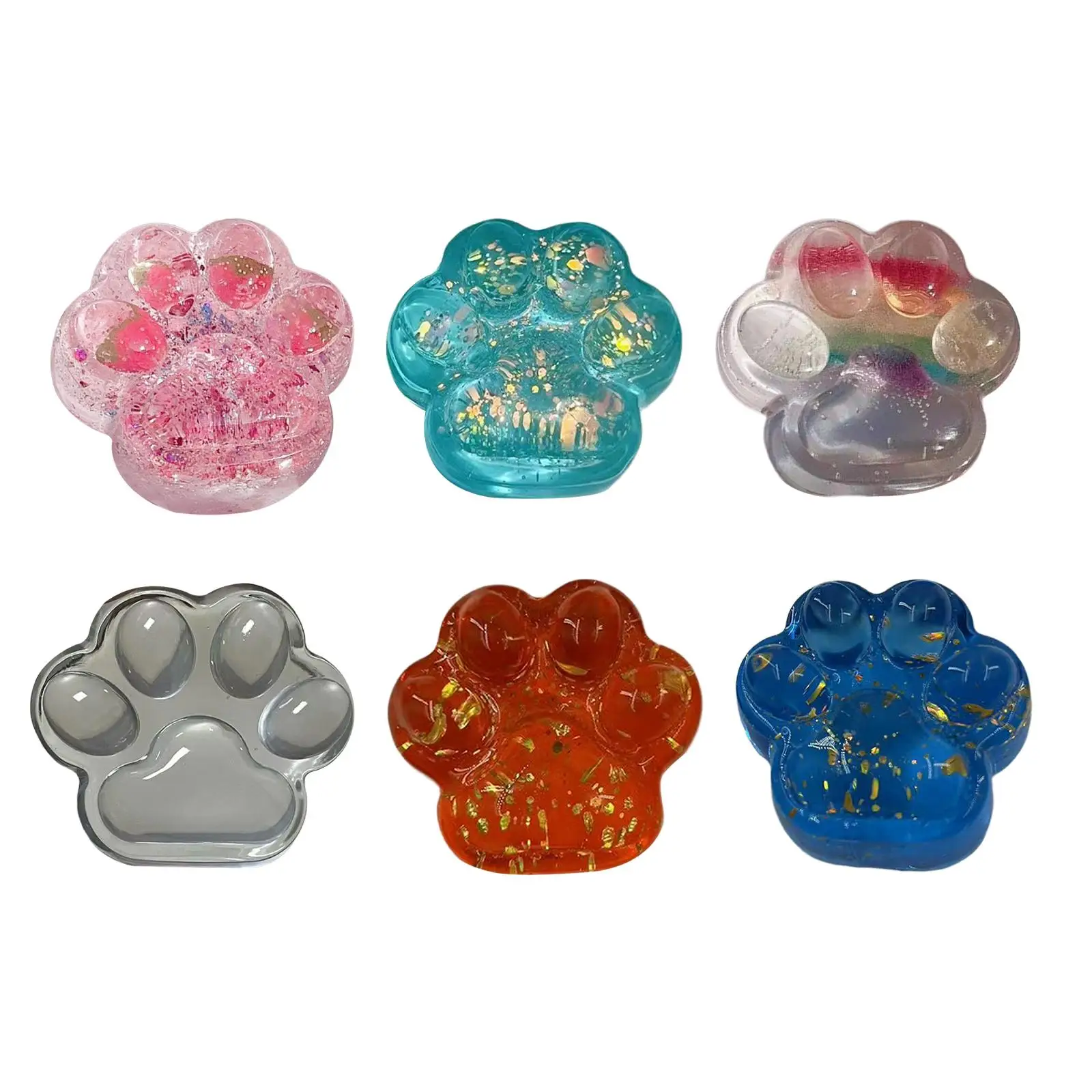 

Cat Paw Sensory Toy Goodie Bag Filler for Kids Teens Adults Lovely Shape Pressure Relief Toy Novelty Portable Fidget Relaxing